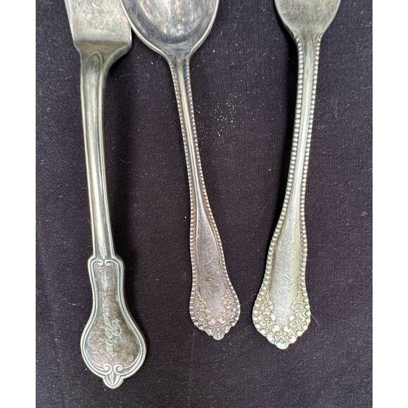 Vintage Victorian Silverware 5 Pieces Charlie McCarthy Spoon Duchess & More! -C4 - Picture 4 of 12
